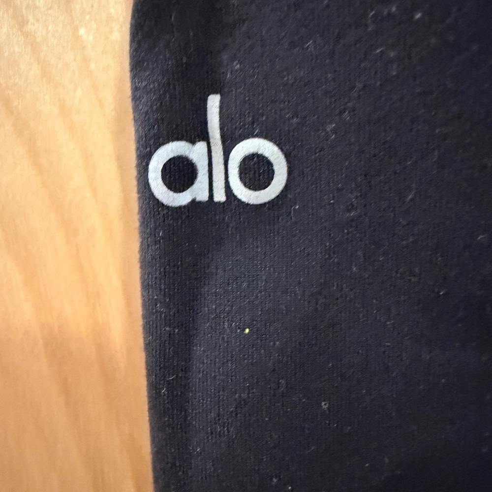 ALO BLACK 7/8 HIGH WAISTED LEGGINGS, SIZE S - Picture 3 of 5
